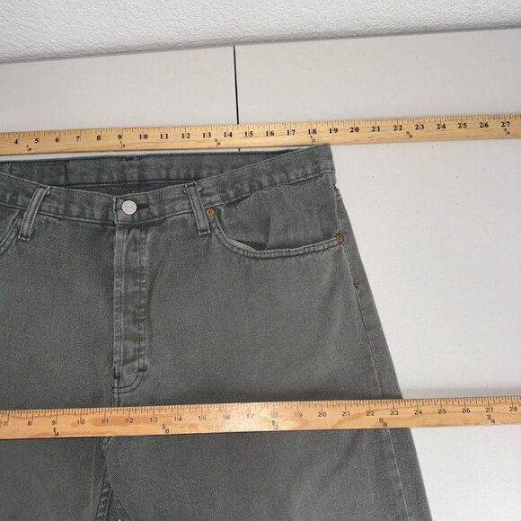 Vintage Levis 501 Jeans 38x30 Green Levi’s USA 90's Iconic Button Fly Casual - Picture 11 of 13